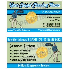 Carpet Cleaning Business Cards #1