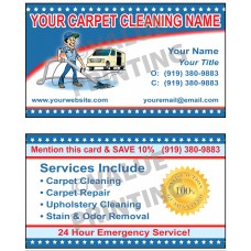 Carpet Cleaning Business Cards #3