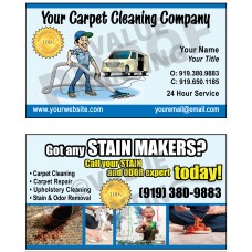 Carpet Cleaning Business Cards #4