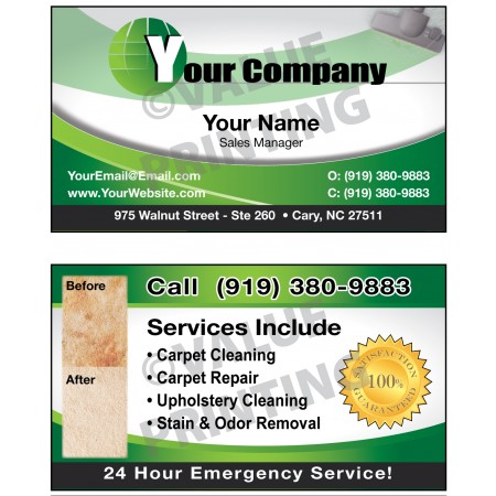 Carpet Cleaning Business Cards #5