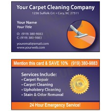 Carpet Cleaning Business Cards #