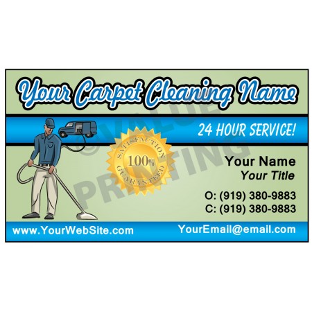 Carpet Cleaning Business Card Magnet  #1